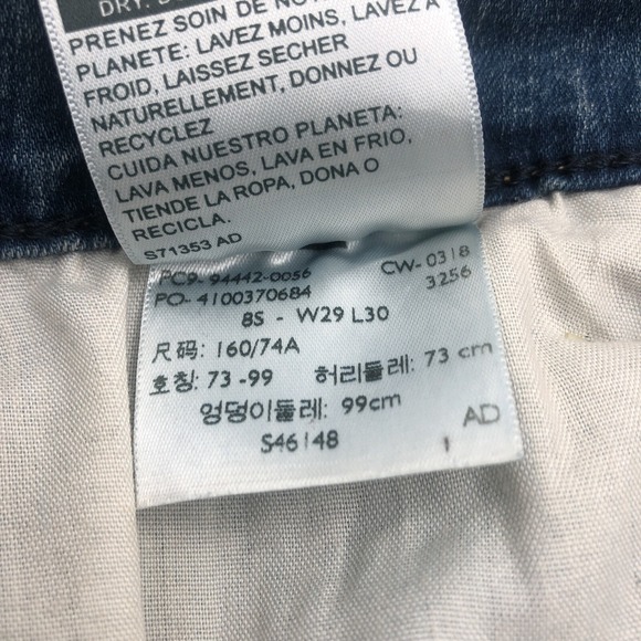 Levi's Strauss Womens Jeans 29x30 Modern Straight Gold NWT 8S Misses Stretch Fit - Picture 15 of 15